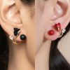 Red & Black Tulip Flower Earrings- দুইজোড়ার দাম ৩৫০টাকা